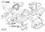 Bosch 0 601 752 922 Gws 2000-23 J Angle Grinder 230 V / Eu Spare Parts